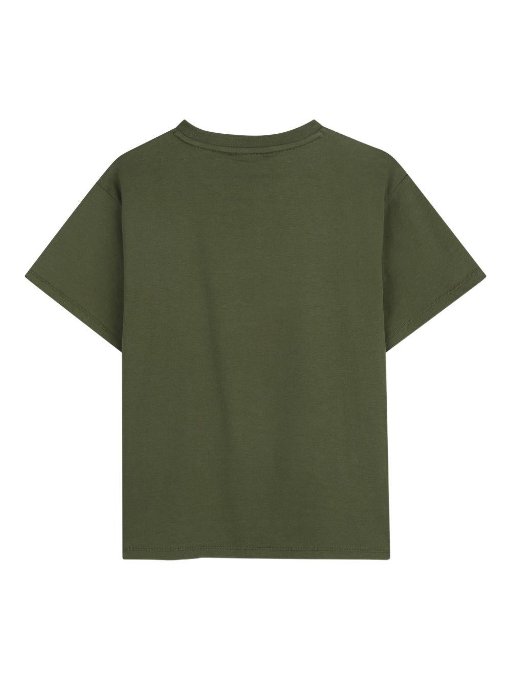 T-shirt per bambino Kenzo Kids verde con stampa tigre K61676 64B KENZO KIDS 