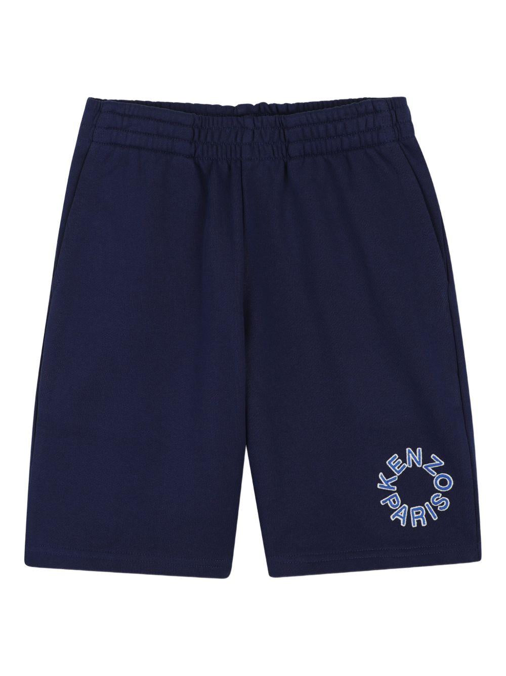 Shorts per bambino Kenzo Kids blu con stampa logo K61696 84N KENZO KIDS 