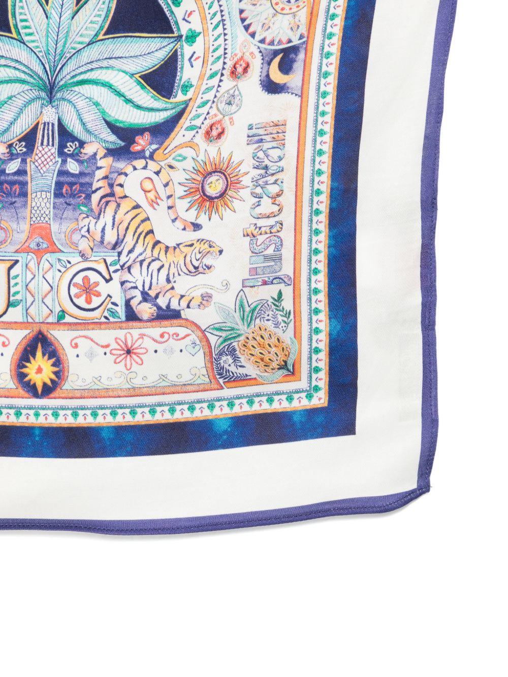 Foulard per bambino Just Cavalli Kids multicolore con stampa floreale indiana JBP26085FO INDIA D.MN JUST CAVALLI KIDS 