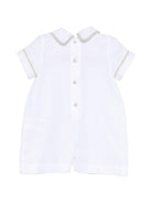 Tutina per neonato Jesurum Baby bianca con bordi a contrasto ERACLEA VAR.68 JESURUM 