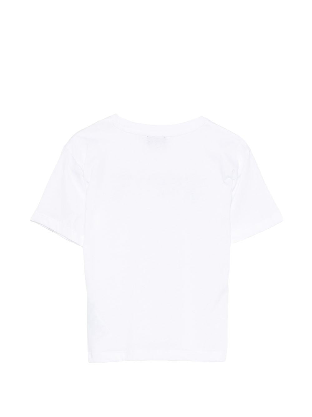 T-shirt per bambino Paul & Shark Junior bianca con logo sul davanti WPM00GLAA53 10101 PAUL & SHARK KIDS 