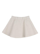 Set t-shirt, giacca e gonna per neonata Michael Kors Kids beige con design svasato R30546 215 MICHAEL KORS KIDS 