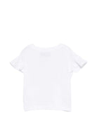 T-shirt per neonata Moschino Kids bianca con stampa orsetti MDM03QLAA17 10101 MOSCHINO KIDS 
