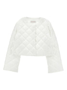 Giacca per bambina Monnalisa bianca con design trapuntato 17G100 7020 0001 MONNALISA 