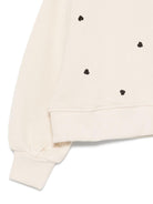 Felpa per bambina Molo beige con stampa cuori 2S26J202 9536 MOLO 