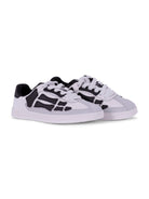 Sneakers Pacific Bones per bambino Amiri Kids bianche e nere con suola in rilievo ACSNSN1006 001 AMIRI 
