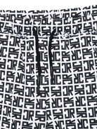 Set due pezzi per bambino Jhon Richmond Junior nero con monogramma RBP26004CJ BLACK JOHN RICHMOND JUNIOR 