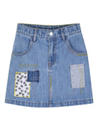 Gonna per bambina The Marc Jacobs Kids denim con toppe decorative W60726 Z10 THE MARC JACOBS KIDS 