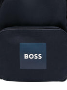 Zaino per bambino BOSS Kids blu con tasca con zip sul davanti J53139 849 BOSS KIDS 