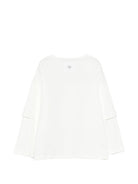 T-shirt per bambina Douuod Kids bianca con stampa grafica DY8P51 Z3708 101 DOUUOD 