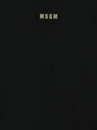 T-shirt per bambina MSGM Kids nero con collo alto F5MSJGTH192 110 MSGM KIDS 