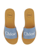 Sandali per bambina Chloé Kids Woody azzurri con logo C20881 821 CHLOE' KIDS 