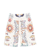 Costume da bagno per bambino Just Cavalli Kids blu e verde con stampa JBP26082BE INDIA DIG. JUST CAVALLI KIDS 
