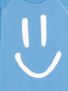 Felpa Mike per bambino Molo azzurra con stampa smile 6S26J201 5615 MOLO 