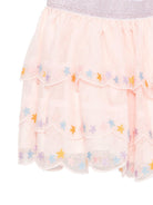 Gonna per bambina Stella McCartney Kids rosa con ricamo stelle TY7A31 Z1119 503 STELLA McCARTNEY KIDS 