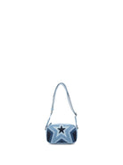 Borsa con tracolla per bambina Stella McCartney Kids azzurra con applicazione Stella TY0A48 Z3618 999 STELLA McCARTNEY KIDS 