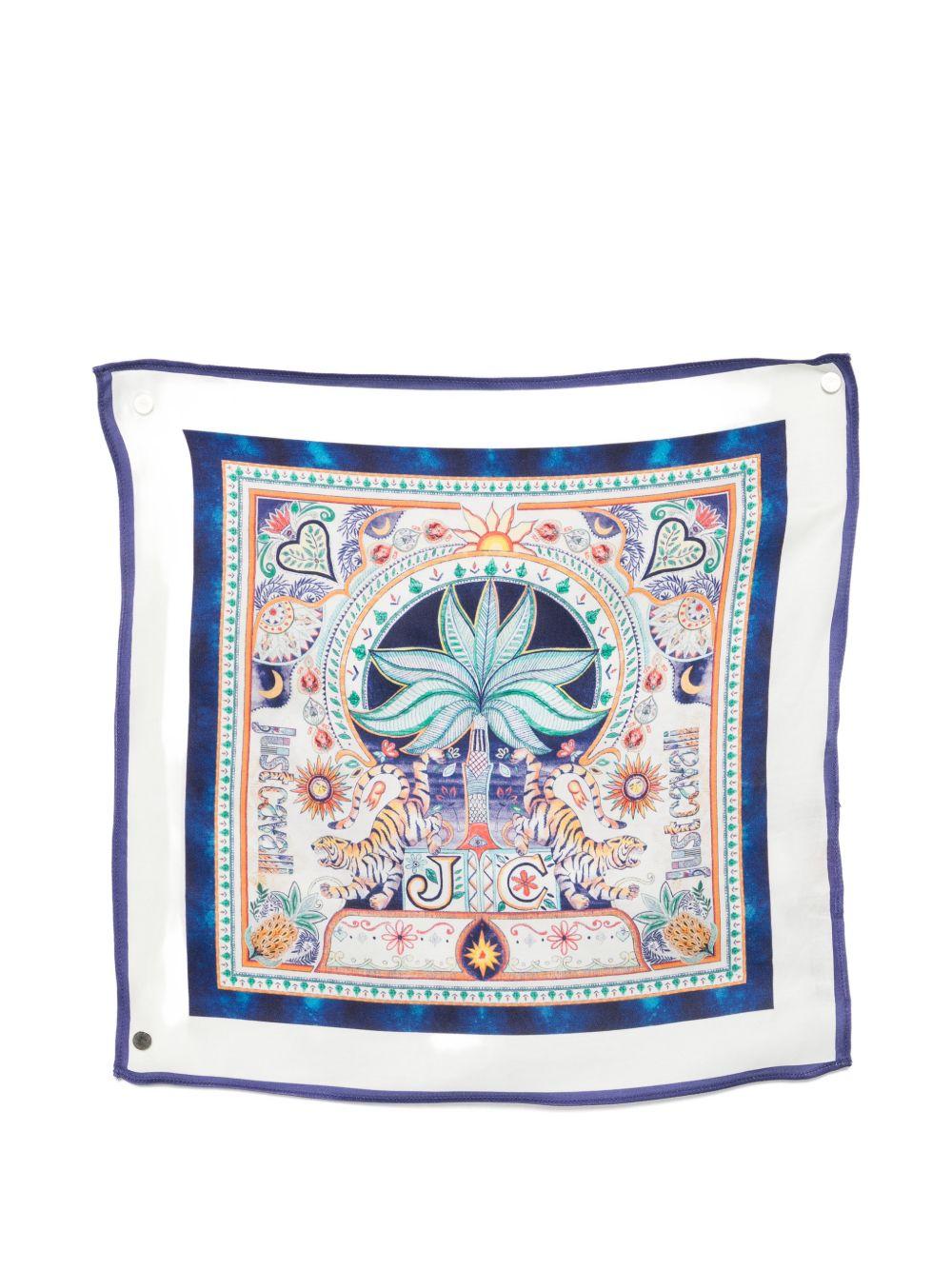 Foulard per bambino Just Cavalli Kids multicolore con stampa floreale indiana JBP26085FO INDIA D.MN JUST CAVALLI KIDS 