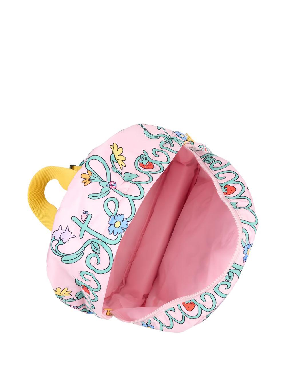 Zaino per bambina Stella McCartney Kids rosa con stampa grafica all-over TY0A08 Z3426 51RMC STELLA McCARTNEY KIDS 