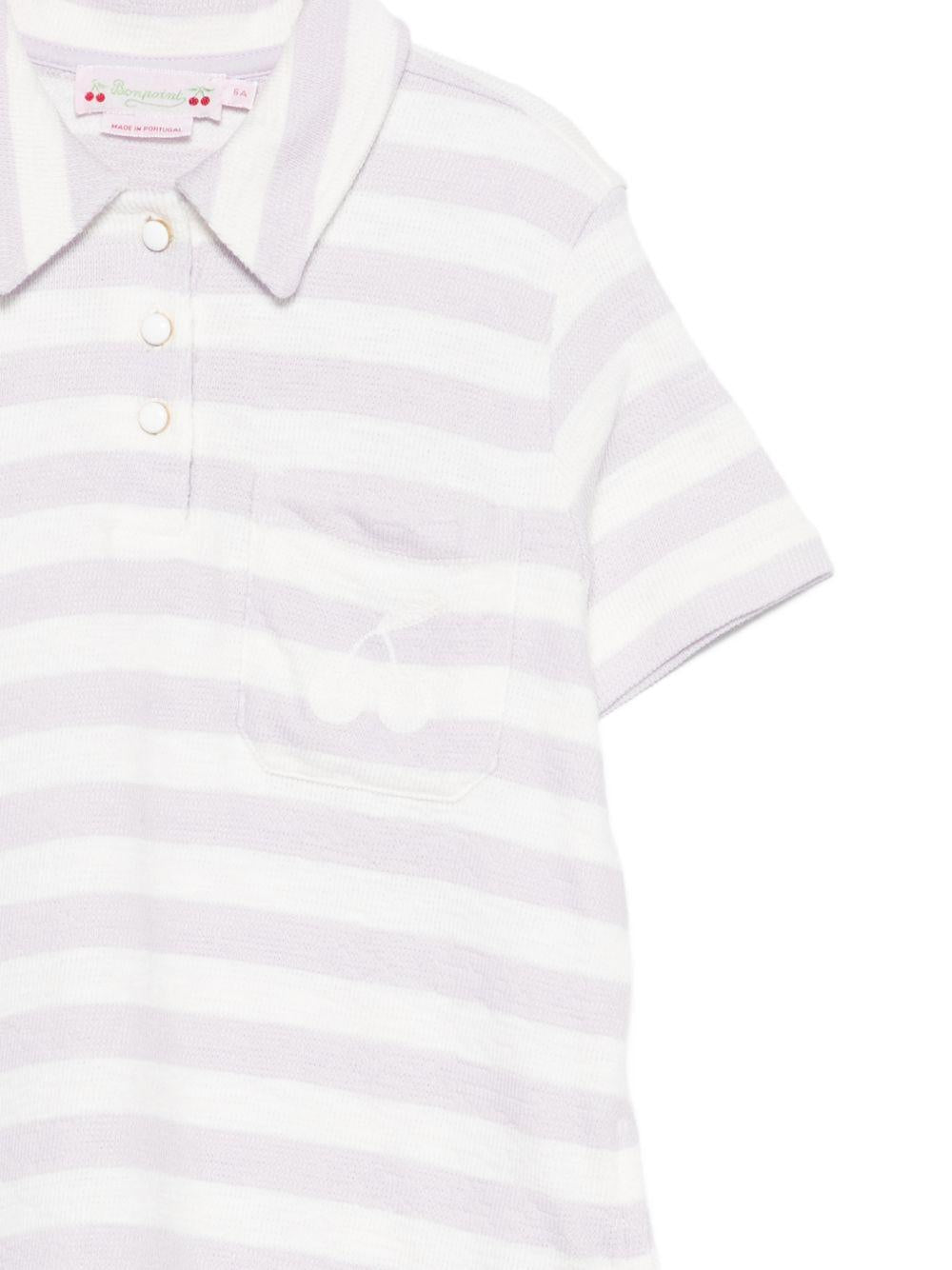 Abito per bambina Bonpoint bianco con tasca sul petto C06GDRK00001 257A BONPOINT 