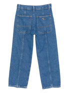 Pantaloni per bambino Emporio Armani Kids denim con passanti EB000935 AF21778 MB002 EMPORIO ARMANI KIDS 