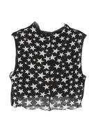 Top per bambina Stella McCartney Kids nero con stampa stelle all-over TY8C52 Z3483 930AV STELLA McCARTNEY KIDS 