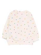 Felpa per neonata Molo bianca con stampa cuoricini all-over 6S26J203 9537 MOLO 