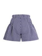 Shorts per bambina Monnalisa blu con motivo a righe 11G408 7315 9956 MONNALISA 