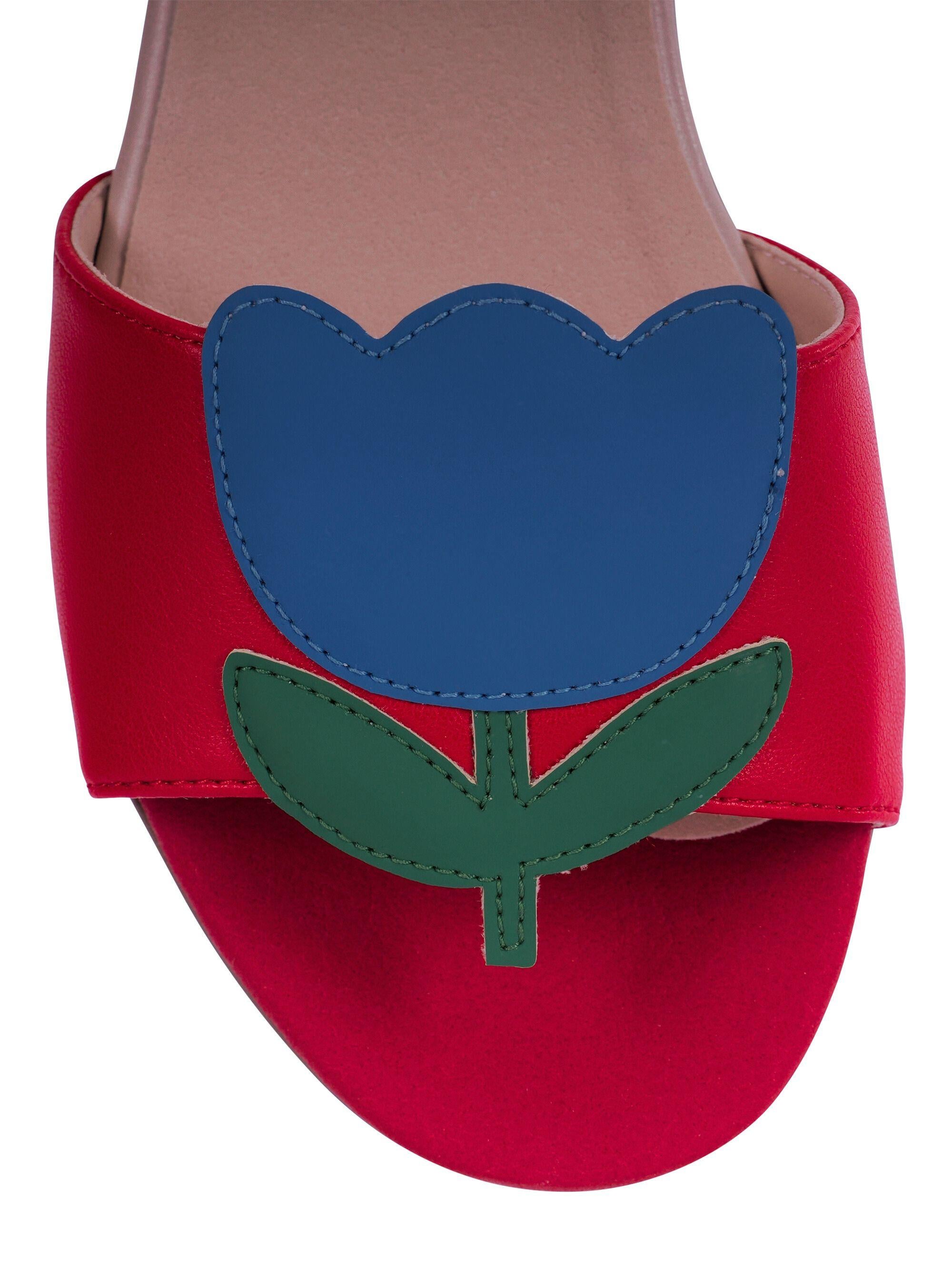 Sandali per bambina Stella McCartney Kids rossi con punta aperta TY0C36 Z3609 426 STELLA McCARTNEY KIDS 