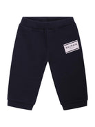 Pantaloni sportivi per neonato Balmain Kids blu con logo sul davanti BY6500 Z3183 617BC BALMAIN KIDS 