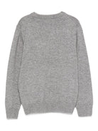 Maglione per bambino MC2 Saint Barth Kids nero con ricamo Grinch sul davanti DOU0001 02490I MC2 ST. BARTH KIDS 