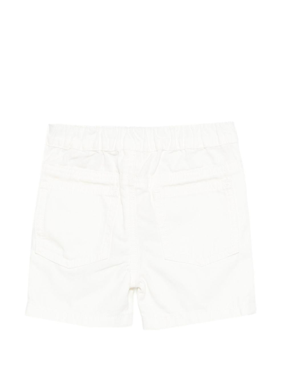 Shorts per neonato Stella McCartney Kids bianco con applicazione TY6649 Z2661 101 STELLA McCARTNEY KIDS 
