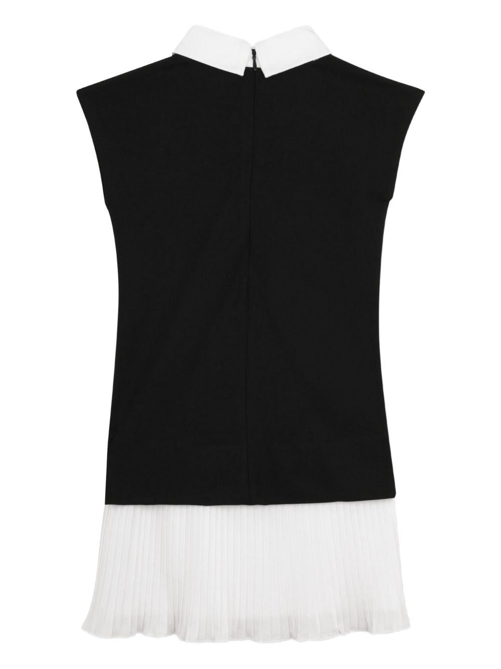 Abito per bambina Karl Lagerfeld Kids nero con gonna plissettata Z31151 M41 KARL LAGERFELD KIDS 