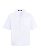 Camicia per bambino Balmain Kids bianca con taschino sul davanti BY5P41 P0562 100 BALMAIN KIDS 