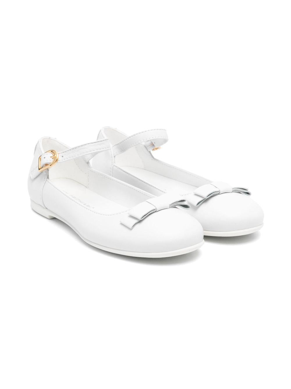 Ballerine per bambina Colorichiari bianco con fiocco con chiusura alla caviglia con fibbia FJ958490 4233 10 COLORICHIARI 