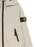 Giacca per bambino Stone Island Junior grigio con cappuccio L1S64100012S0203 V0095 STONE ISLAND JUNIOR 