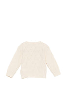Cardigan per neonata Bonpoint beige con ricamo ciliegie S06XCAK00006 103 BONPOINT 
