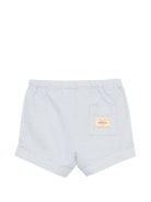 Shorts Ecady per neonato Bonpoint azzurro con toppa con logo S06YBEW00002 010 BONPOINT 