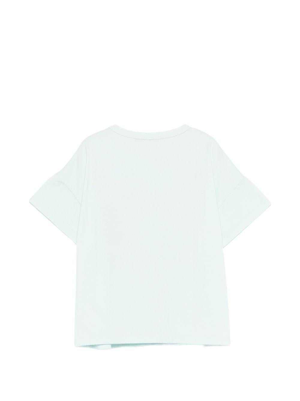 T-shirt per bambini Bobo Choses azzurra con stampa grafica sul davanti B126AC011 451 BOBO CHOSES 