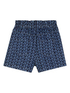Shorts per bambina Michael Kors Kids blu con stampa geometrica R30570 Z10 MICHAEL KORS KIDS 