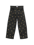 Jeans per bambina Pinko Kids nero con occhielli KFPA047CDS061 5026 PINKO KIDS 