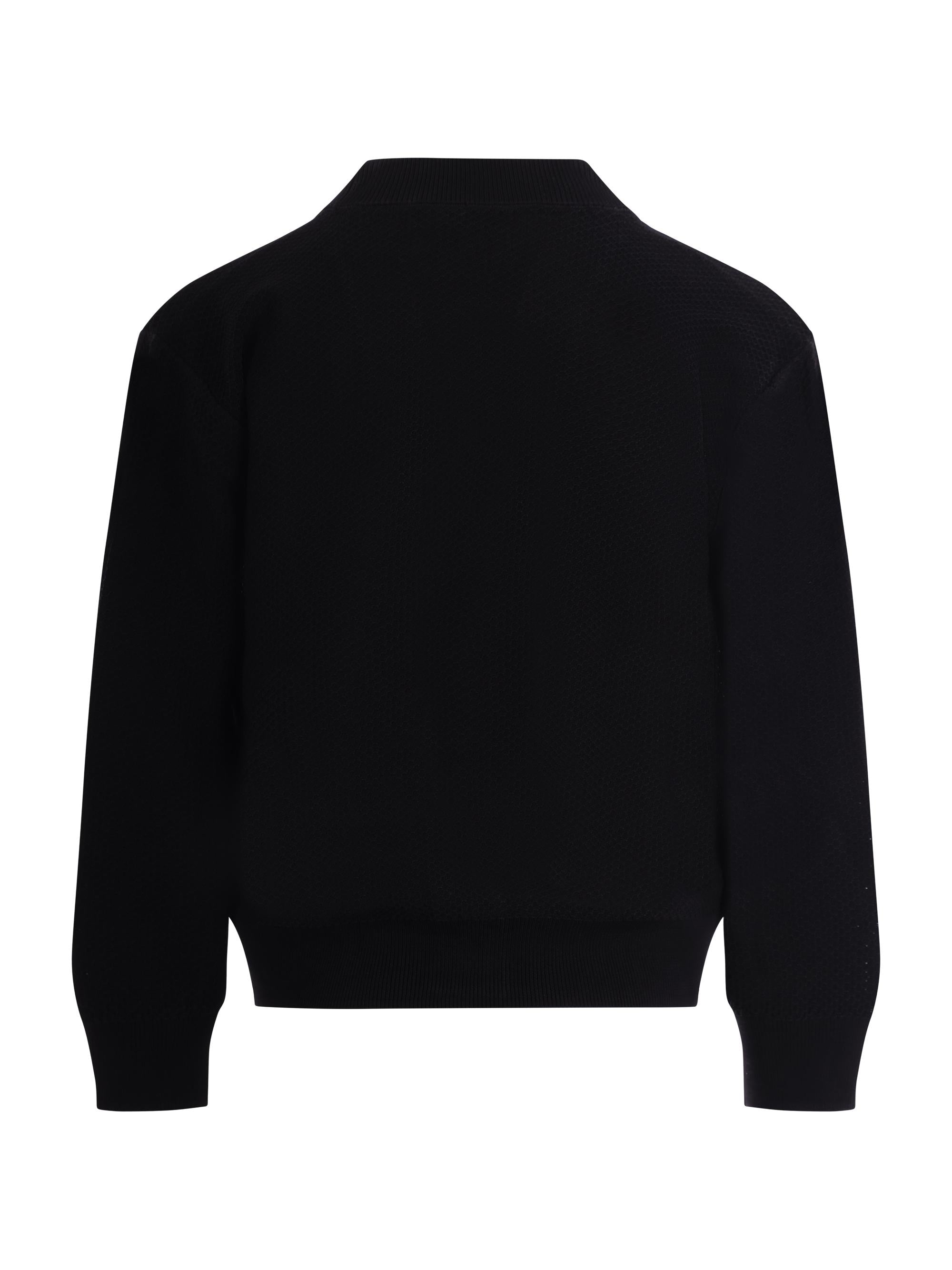 Cardigan per bambino Emporio Armani Kids blu con texture traforata EB001221 AF23412 UB118 EMPORIO ARMANI KIDS 