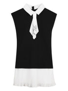 Abito per bambina Karl Lagerfeld Kids nero con gonna plissettata Z31151 M41 KARL LAGERFELD KIDS 