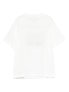 T-shirt per bambino Fendi Kids bianca con logo sul davanti JUI204 7AJ F1PCP FENDI KIDS 