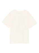 T-shirt per bambini Moschino Kids beige con stampa e logo HNM05GLAA20 10123 MOSCHINO KIDS 