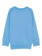 Felpa Mike per bambino Molo azzurra con stampa smile 6S26J201 5615 MOLO 