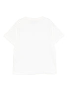 T-shirt per bambino Emporio Armani Kids bianca con logo Aquila sul davanti EB000943 AF13715 U0003 EMPORIO ARMANI KIDS 