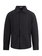 Camicia per bambino Balmain Kids nera con dettaglio bavero BY5P20 P0562 930NE BALMAIN KIDS 