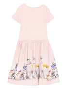 Abito per bambina Molo rosa con stampa grafica animali 2S26E102 5228 MOLO 