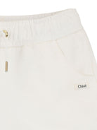 Shorts per bambina Chloé Kids bianco con coulisse C20846 117 CHLOE' KIDS 
