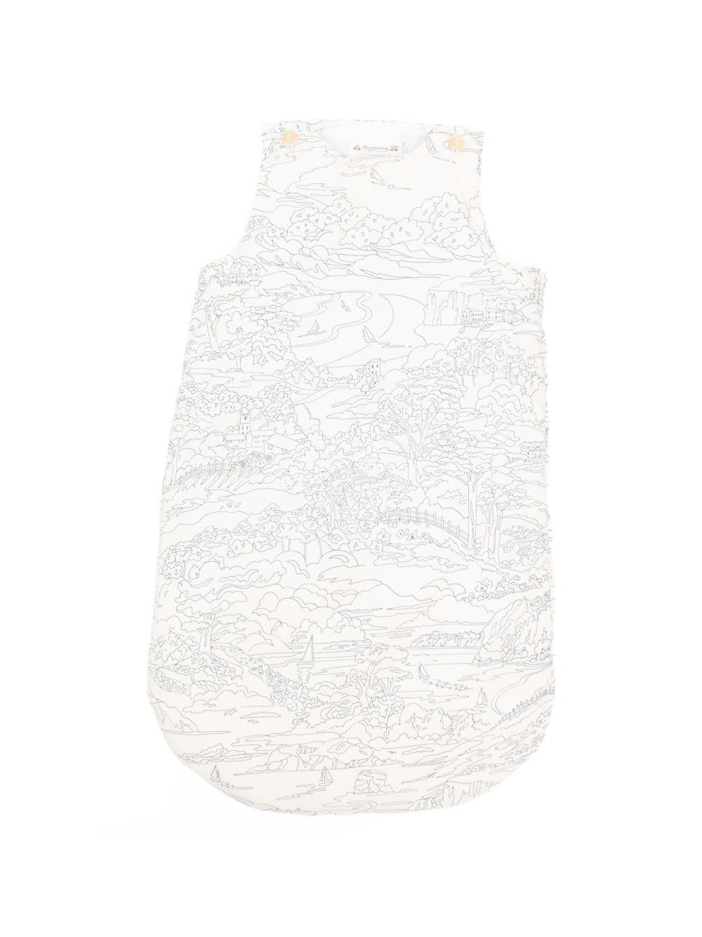 Sacco nanna per neonati Bonpoint bianco con stampa grafica all-over S06OACW00002 677 BONPOINT 